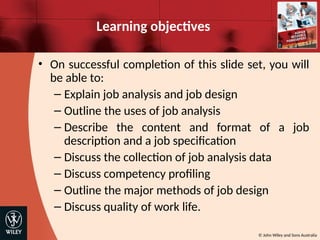 Chapter 5 Job analysis, job design and quality of work life.ppt