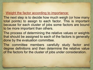 Chapter 5 job evaluation 2 | PPTX