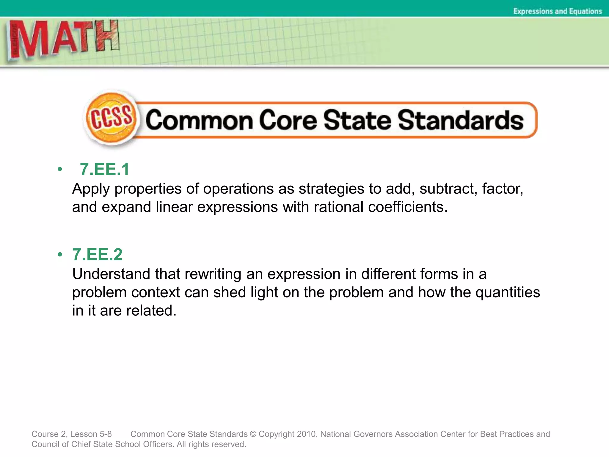 (7) Lesson 5.8 - Factor Linear Expressions | PPTX