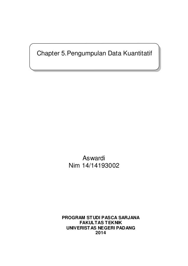 Chapter 5 Makalah Aswardi Nim 14193002