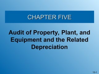 Chapter 5 Audit of property plant and equipment | PPT