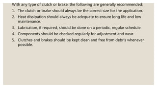 Chapter 5 : Clutches and Brakes PPTX