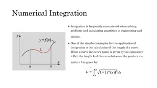 Numerical differentiation and integration | PPTX