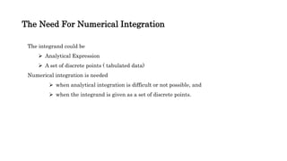 Numerical differentiation and integration | PPTX