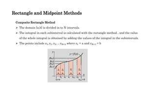 Numerical differentiation and integration | PPTX