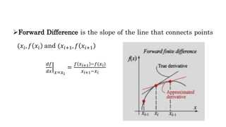 Numerical differentiation and integration | PPTX