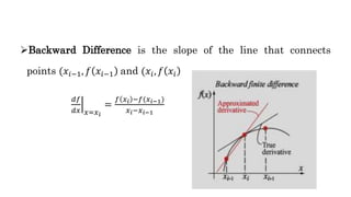 Numerical differentiation and integration | PPTX