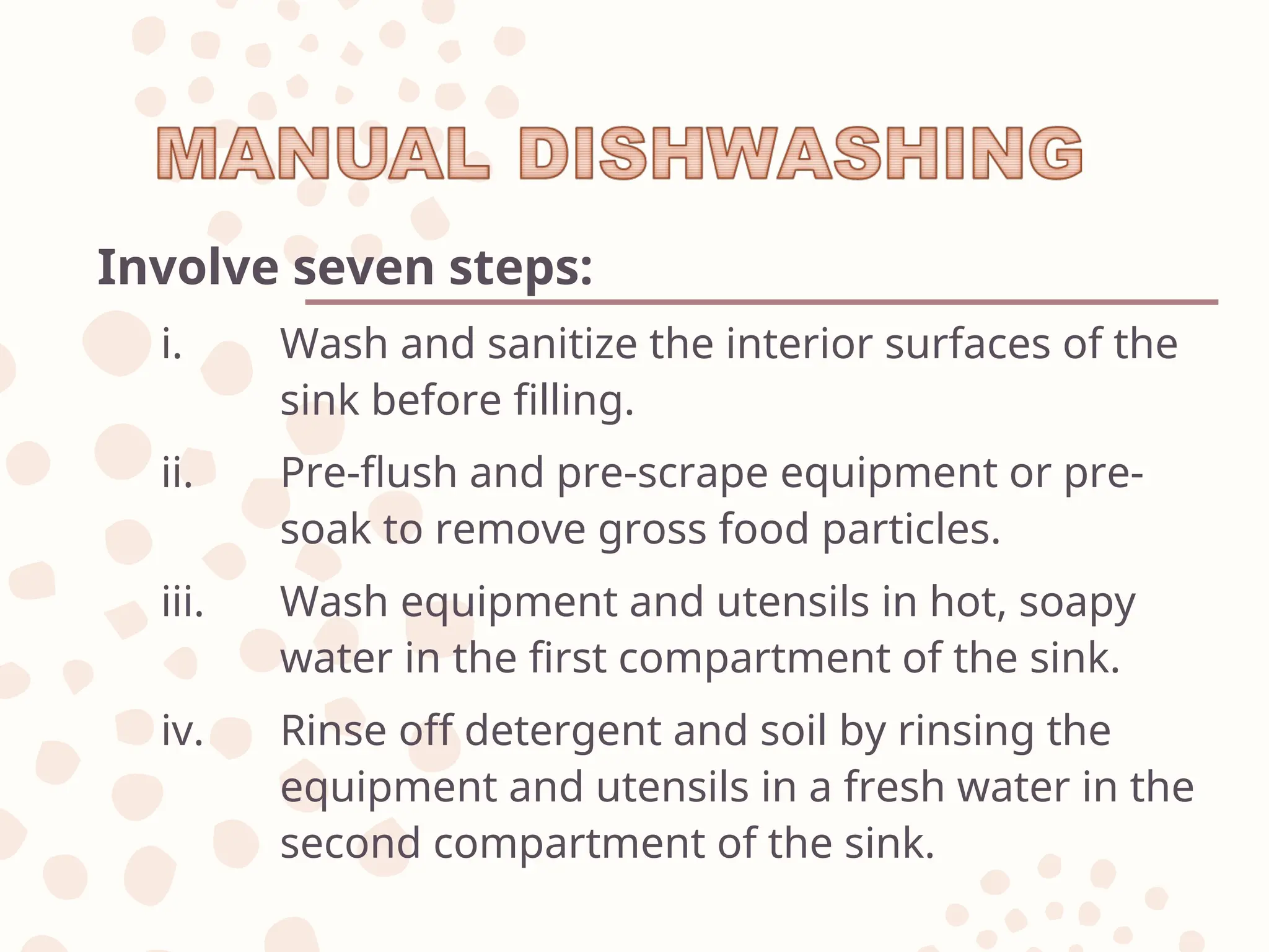 Gross Rinse CHAPTER 5_OPERATION, SANITATION AND CLEANLINESS.ppt