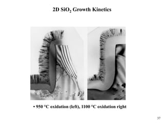 37
2D SiO2 Growth Kinetics
• 950 °C oxidation (left), 1100 °C oxidation right
 