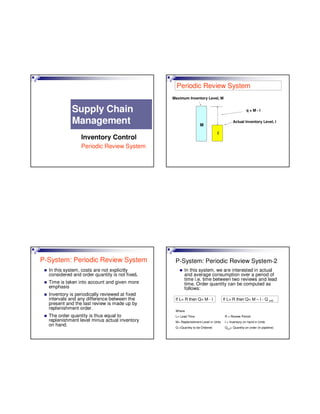 Chapter 5 part 1 inventory control | PDF