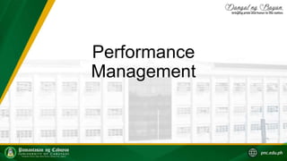 Performance
Management
 