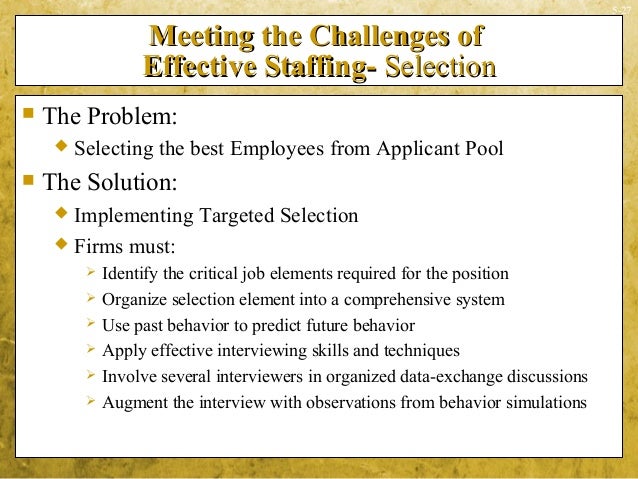 targeted selection process