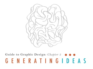 Guide to Graphic Design: Cha pter 5

G E N E R A T I N G I D E A S

 