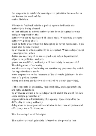 CHAPTER 5 Principles and Policies in the Police Organizatio.docx