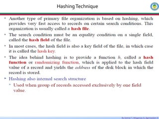 By Getnet T, Misganaw A, Agereselam D
HashingTechnique
 