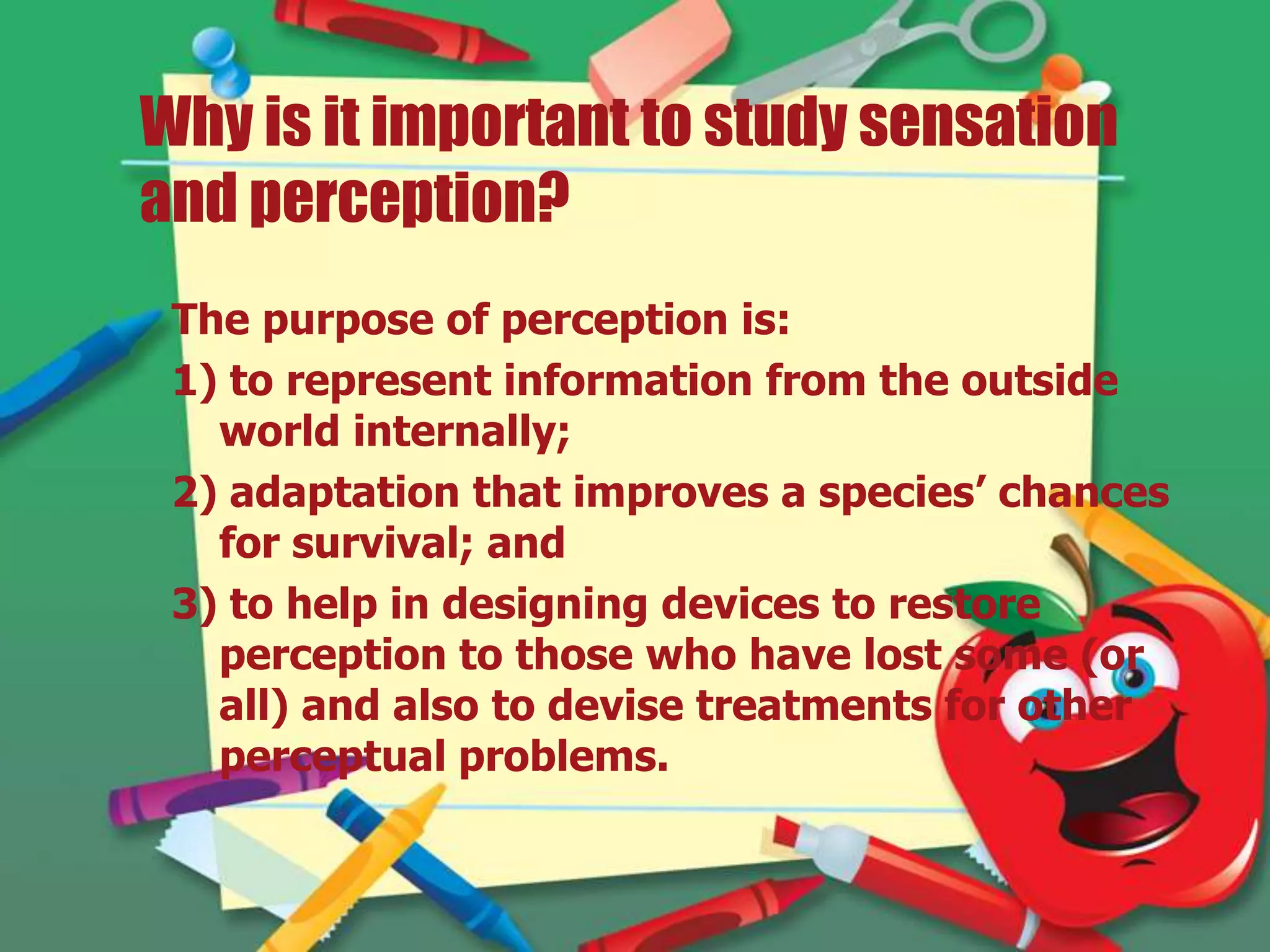 SENSATION AND PERCEPTION Psychology | PPTX