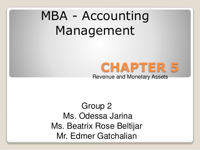 chapter 5 revenue and monetary assets ms revenue