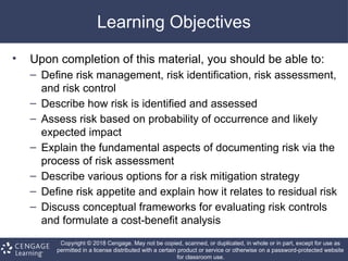 chapter 5 risk management - chapter 5 risk management... Chapter #5(Information: Risk Management.pptx