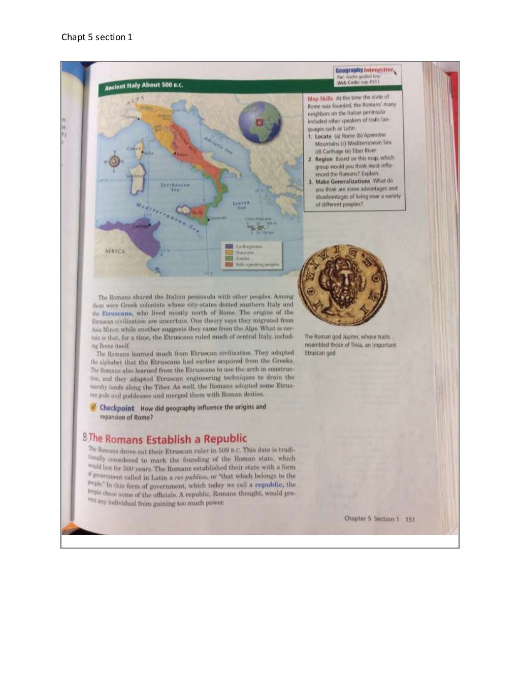 Chapter 5 section 1 World History