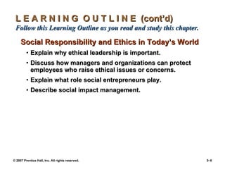 Chapter 5 Social Responsibility And Managerial Ethics Ppt05 | PPT