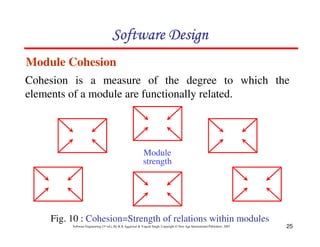 Module Cohesion Chapter 5 software design | PDF