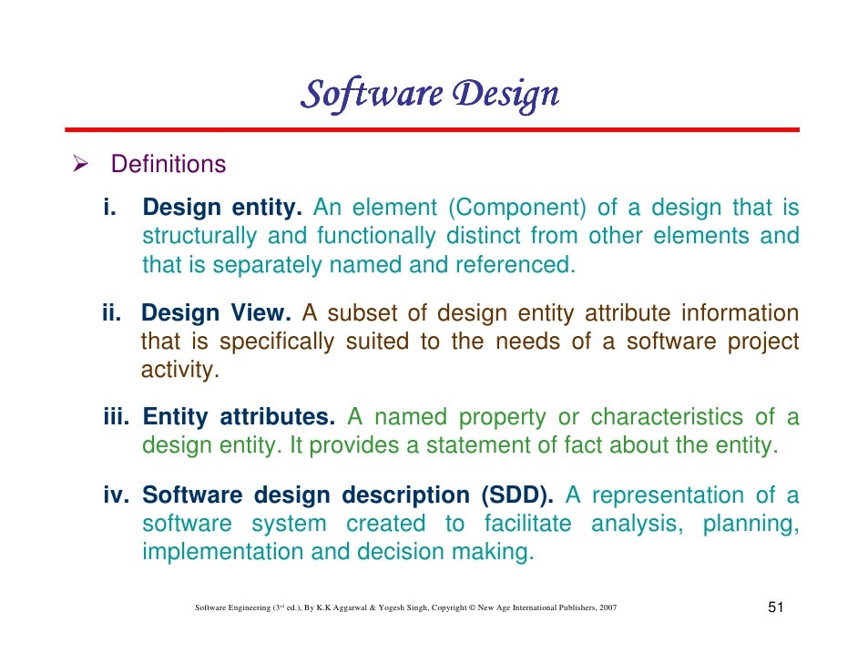 Chapter 5 software design