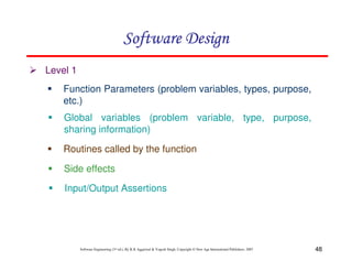software dev lect 5 - lecture notes - chapter 13... Chapter 5 software design | PDF