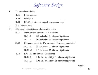 software dev lect 5 - lecture notes - chapter 13... Chapter 5 Software Design of software engineering.pptx