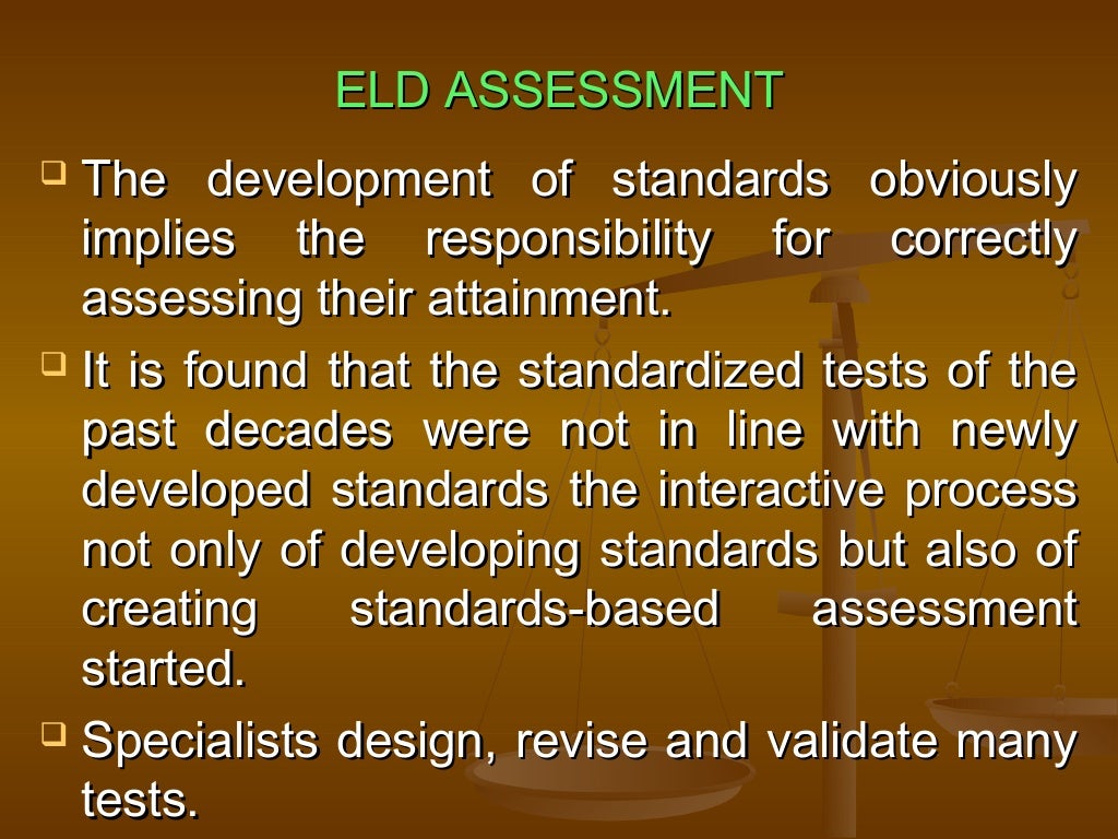 Chapter 5( standards based assessment)