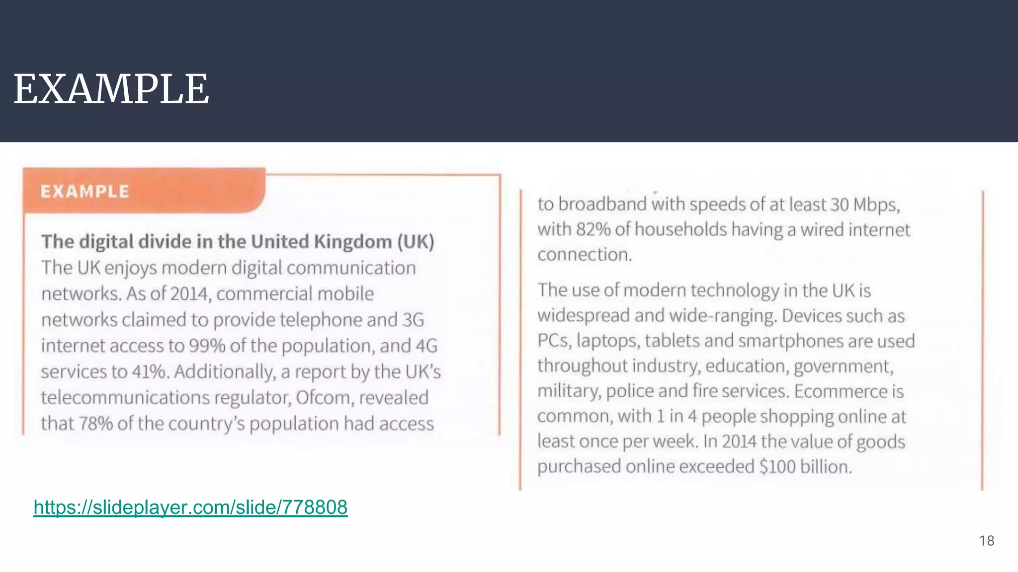 EXAMPLE
18
https://slideplayer.com/slide/778808
 