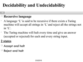 Chapter 5 Turing Machine.pptx wrtgbfddhtyjh | PPTX