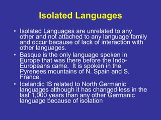 Isolate Language Example Chapter 5 (Language) | PPT