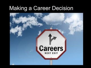 Making a Career Decision
 