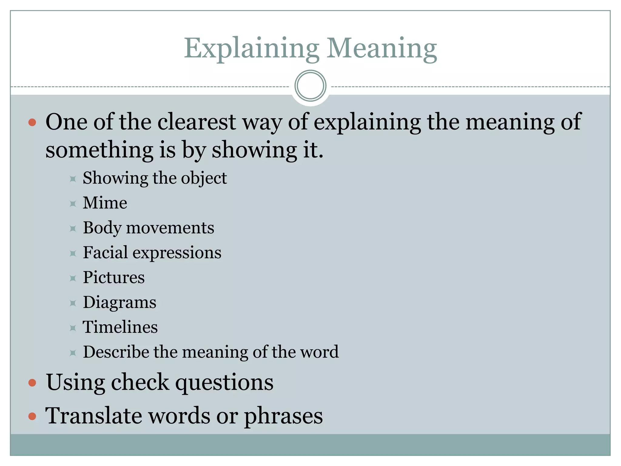 Teaching the Language System | PPT