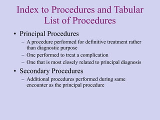 Index Procedure Notes Chapter 6 | PPT