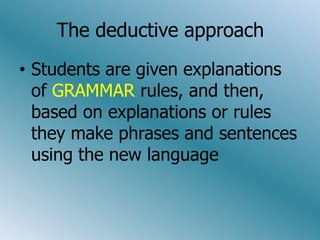 Teaching the Language System | PPT