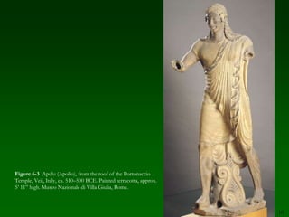 7Etruscan ArchitectureUnderstand why Etruscan temple architecture is different from Greek architecture.