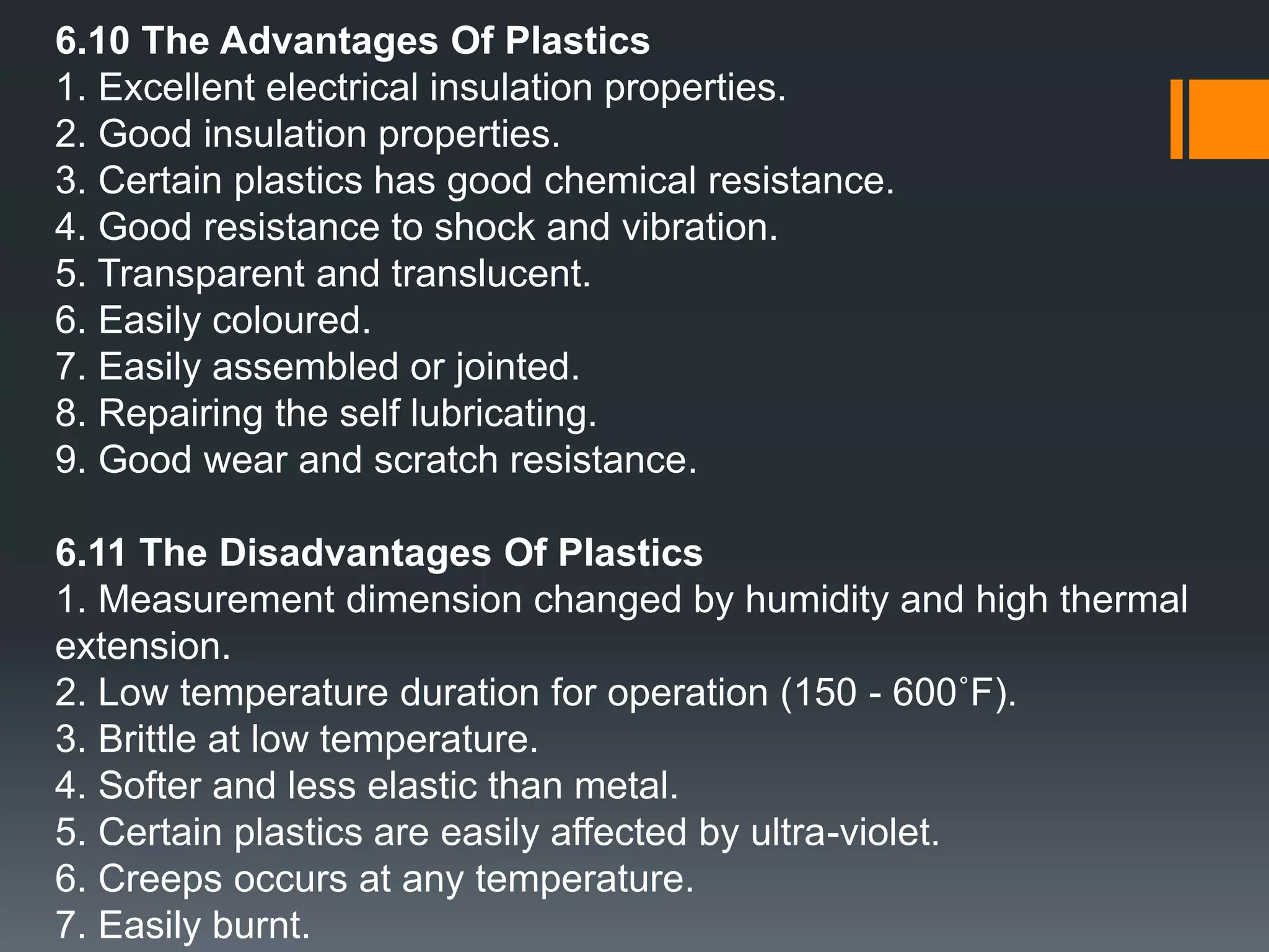 Polymer exists in two structures : amorphous (non-crystalline) and semi-crystalline.6.4.1 Amorphous Structure (non-crystalline)At a high temperature, the polymer became a viscous liquid where the chains moved and glide into one another in tangled state.