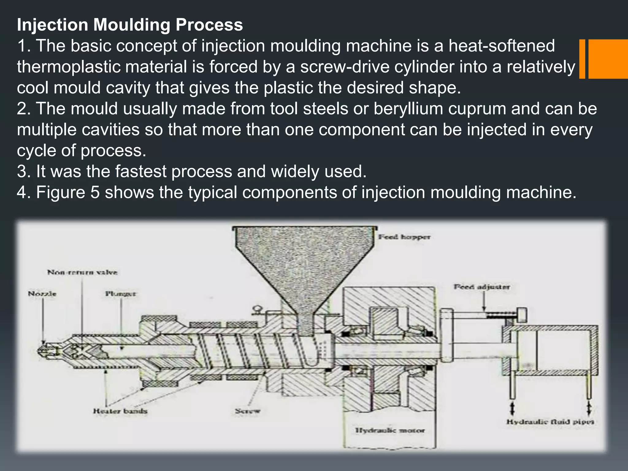 Causing the molecule to packed together and increased the forces between them, with higher strength, rigid and brittle.