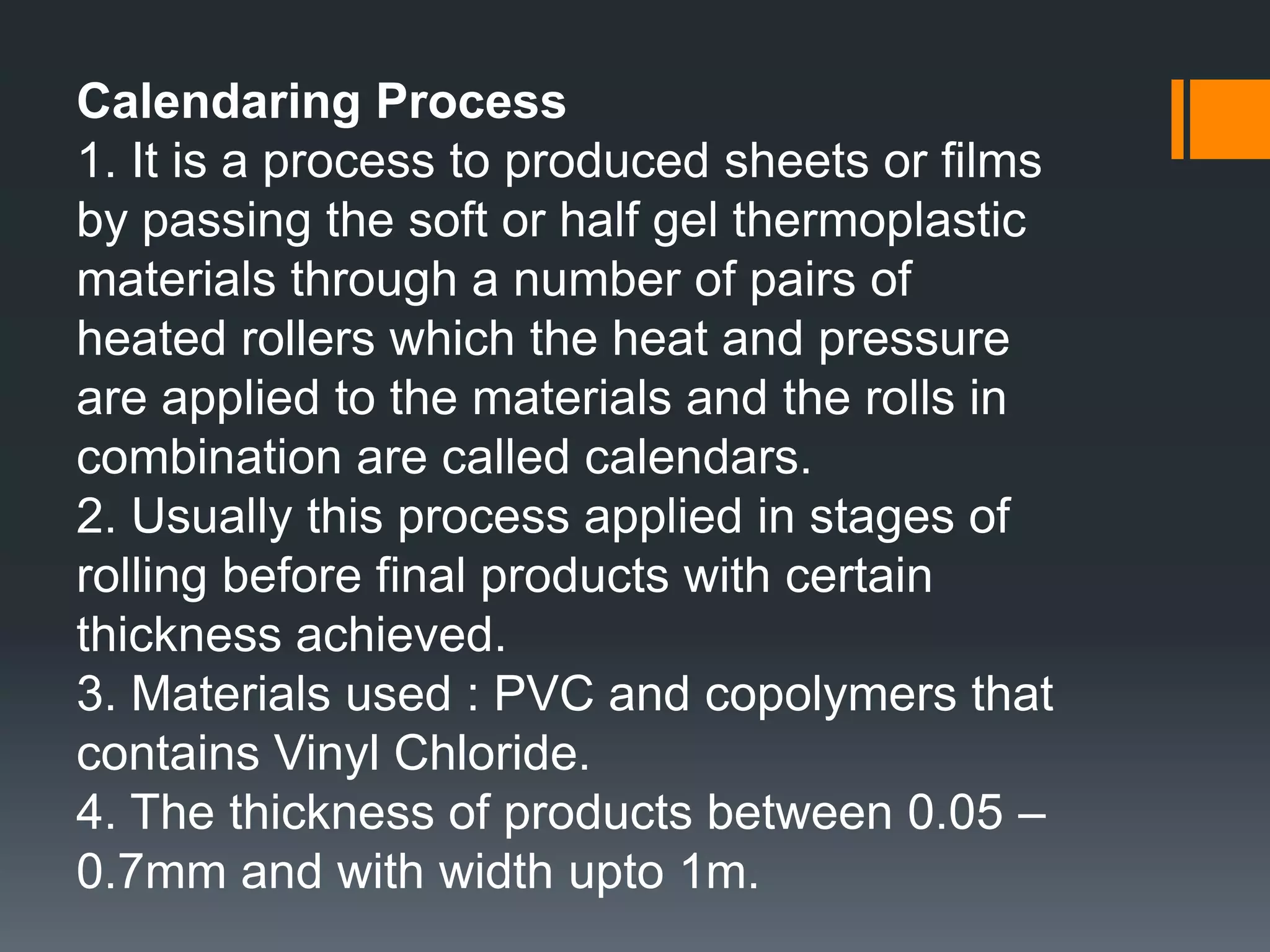 7. The disadvantages:sink = caused by moulding temperature or the      pressure are higherii.   flashing = caused by unfitted mouldiii.  bubble = caused by cold mould or the pressure are     too lowiv.  uncompleted moulding = the material did not enter     the mould fully, example : small gatesweld line = caused by cold mould, low moulding    temperature and time for injection are too fastvi.  not economical for small productionvii.  certain mould only for certain productviii. high cost of machine means that a large volume      of parts must be made to pay for the machineix. the process must be closely controlled to produce     a quality products.