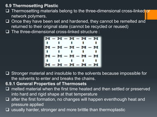 The chains of molecules bonded by a weak force and flexible causes the carbon bondage to move and rotating in the chains.