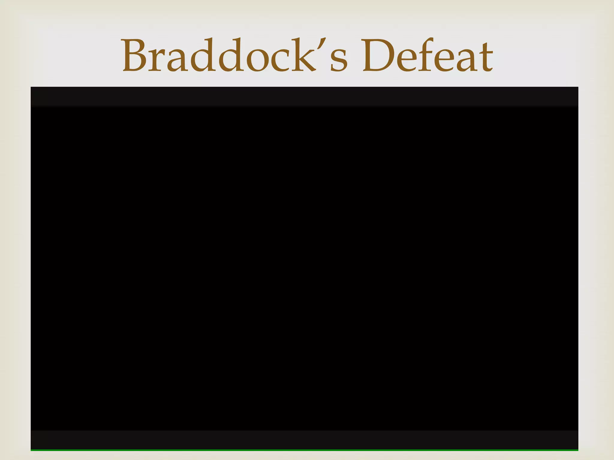 Braddock’s Defeat
       
 