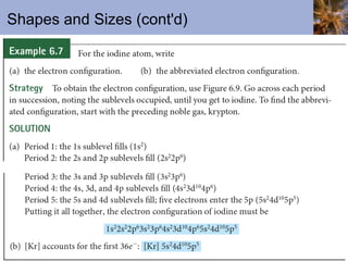 Shapes and Sizes (cont'd) 