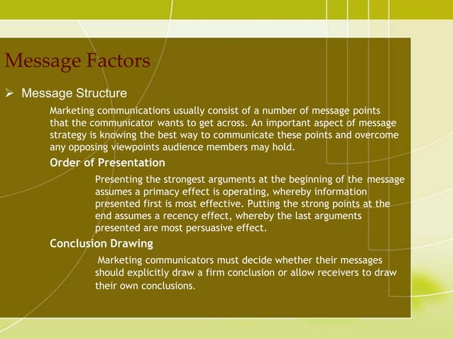 Source, Message, and Channel Factors | PPTX | Advertising Industry ...