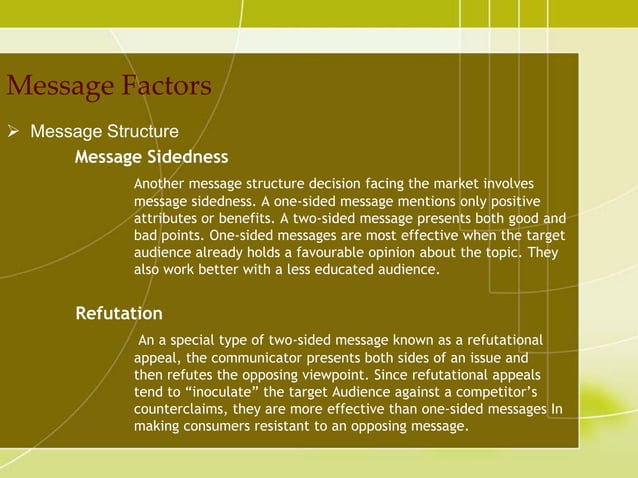 Source, Message, and Channel Factors | PPTX | Advertising Industry ...