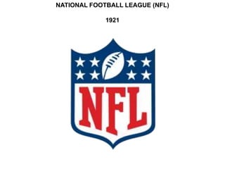 NATIONAL FOOTBALL LEAGUE (NFL)

             1921
 