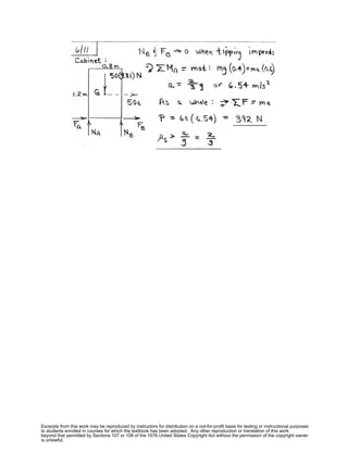 Excerpts from this work may be reproduced by instructors for distribution on a not-for-profit basis for testing or instructional purposes
to students enrolled in courses for which the textbook has been adopted. Any other reproduction or translation of this work
beyond that permitted by Sections 107 or 108 of the 1976 United States Copyright Act without the permission of the copyright owner
is unlawful.
 