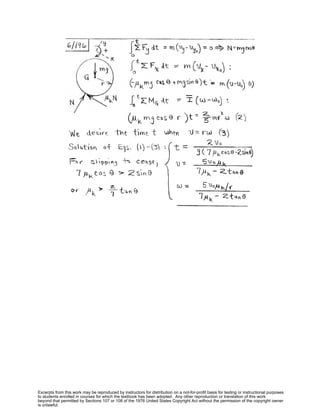 Excerpts from this work may be reproduced by instructors for distribution on a not-for-profit basis for testing or instructional purposes
to students enrolled in courses for which the textbook has been adopted. Any other reproduction or translation of this work
beyond that permitted by Sections 107 or 108 of the 1976 United States Copyright Act without the permission of the copyright owner
is unlawful.
 