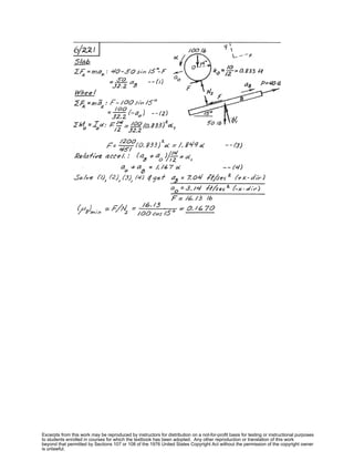 Excerpts from this work may be reproduced by instructors for distribution on a not-for-profit basis for testing or instructional purposes
to students enrolled in courses for which the textbook has been adopted. Any other reproduction or translation of this work
beyond that permitted by Sections 107 or 108 of the 1976 United States Copyright Act without the permission of the copyright owner
is unlawful.
 