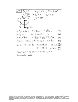 Excerpts from this work may be reproduced by instructors for distribution on a not-for-profit basis for testing or instructional purposes
to students enrolled in courses for which the textbook has been adopted. Any other reproduction or translation of this work
beyond that permitted by Sections 107 or 108 of the 1976 United States Copyright Act without the permission of the copyright owner
is unlawful.
 
